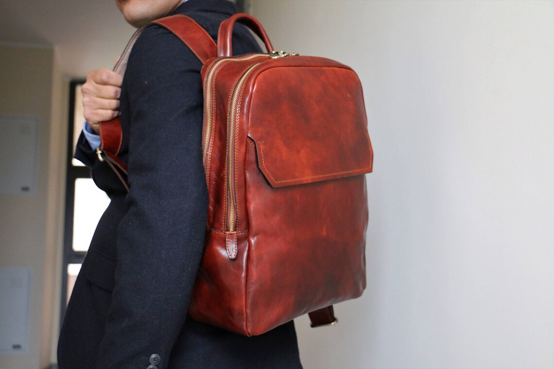Premium Leather Backpack