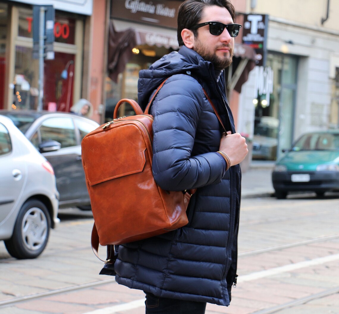 Premium Leather Backpack