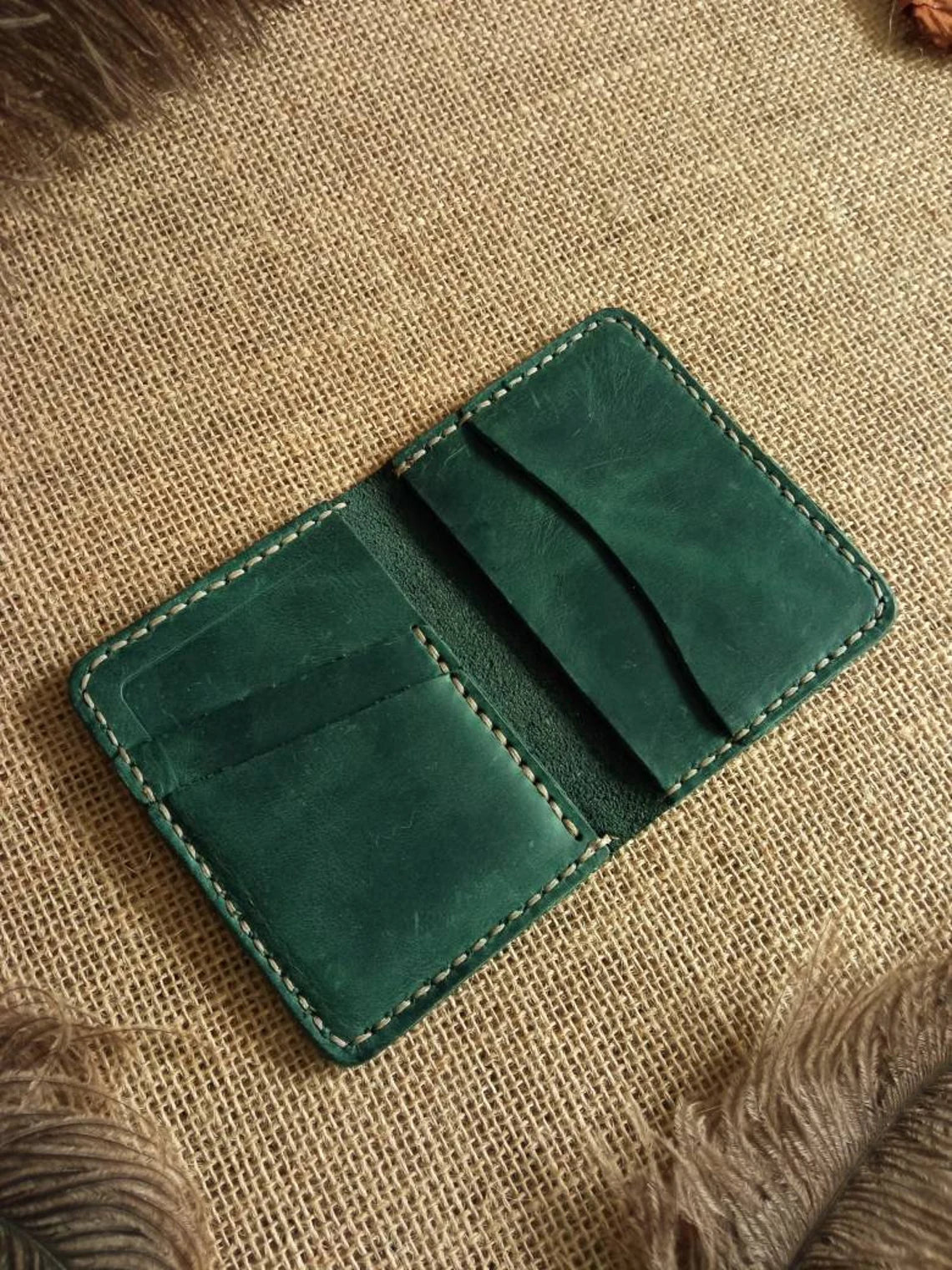 Men’s Handmade Genuine Leather Wallet – Multiple Colors