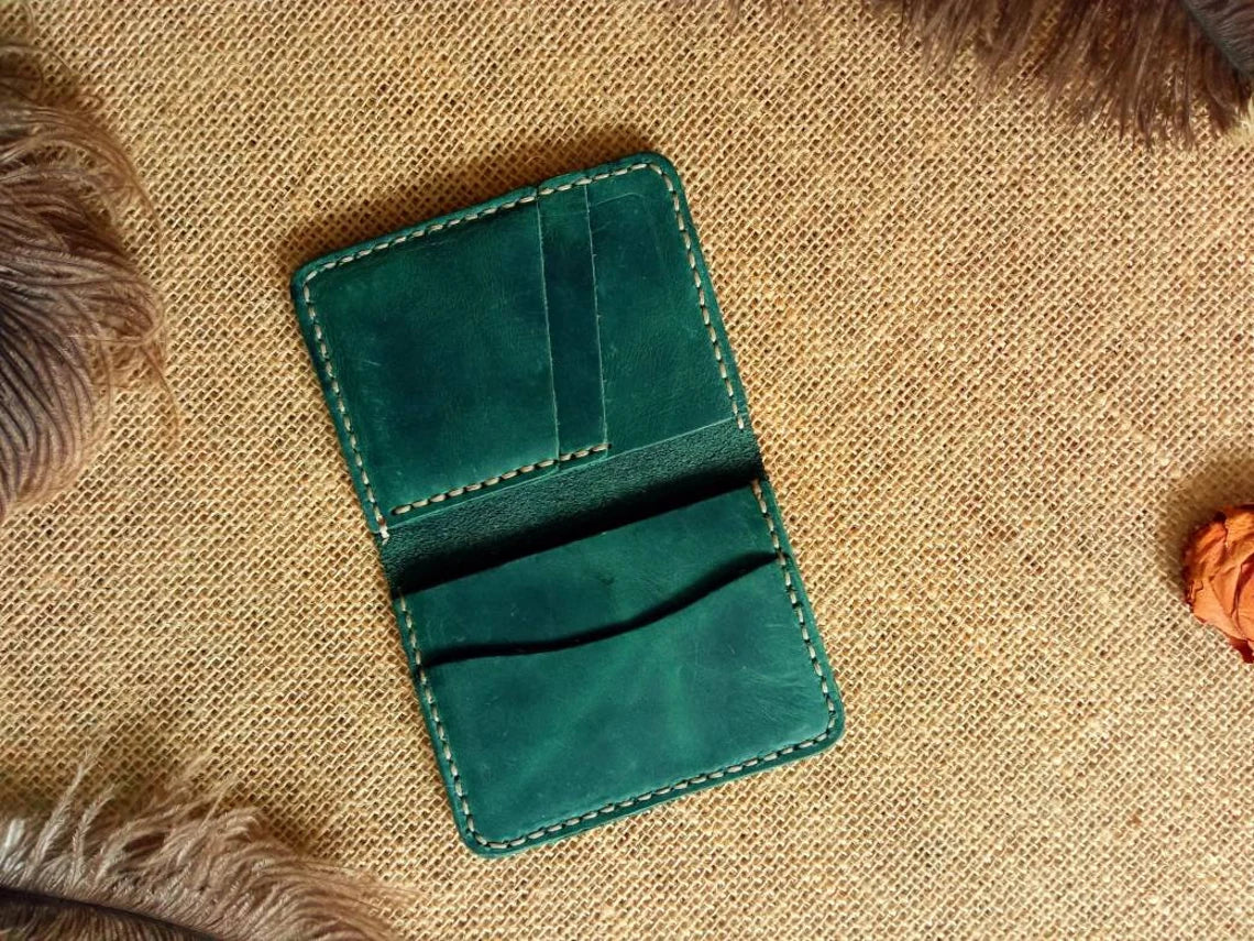 Men’s Handmade Genuine Leather Wallet – Multiple Colors