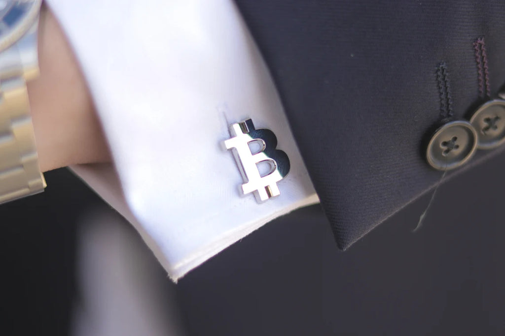 Bitcoin Signature Tie & Cufflink Set