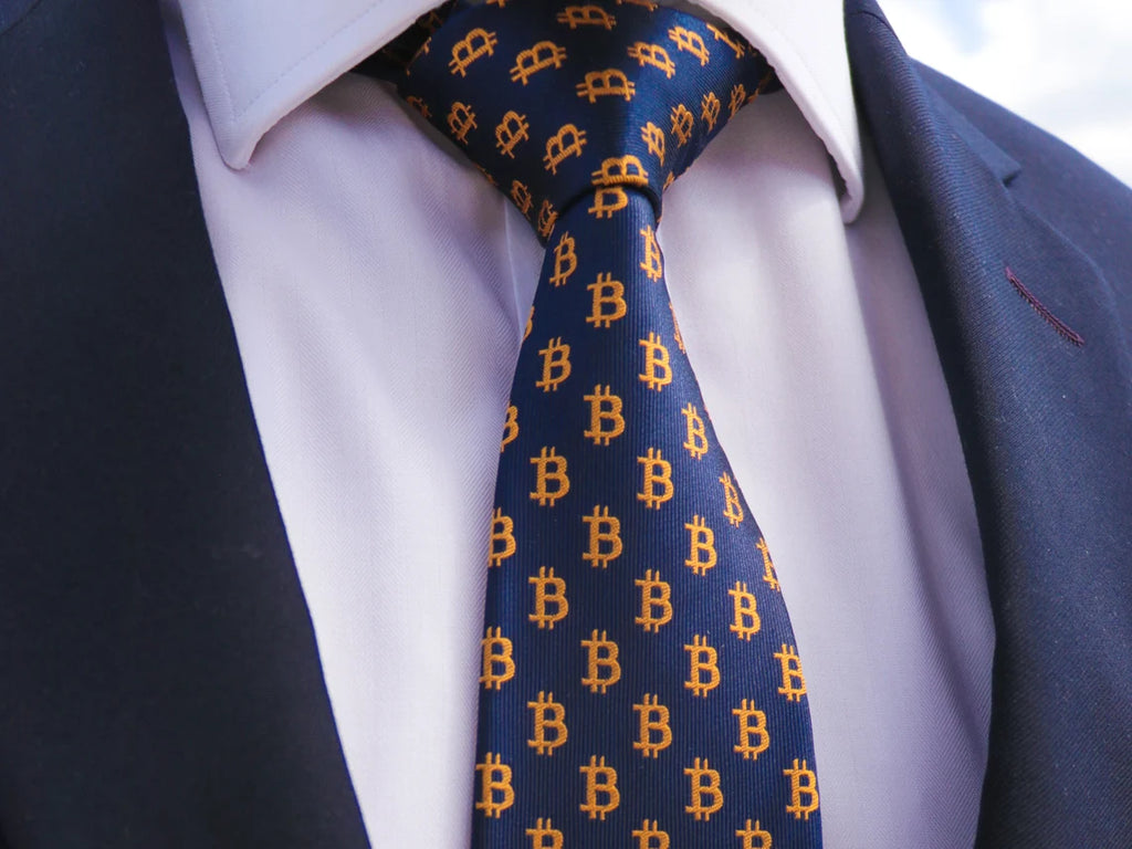 Bitcoin Signature Tie & Cufflink Set