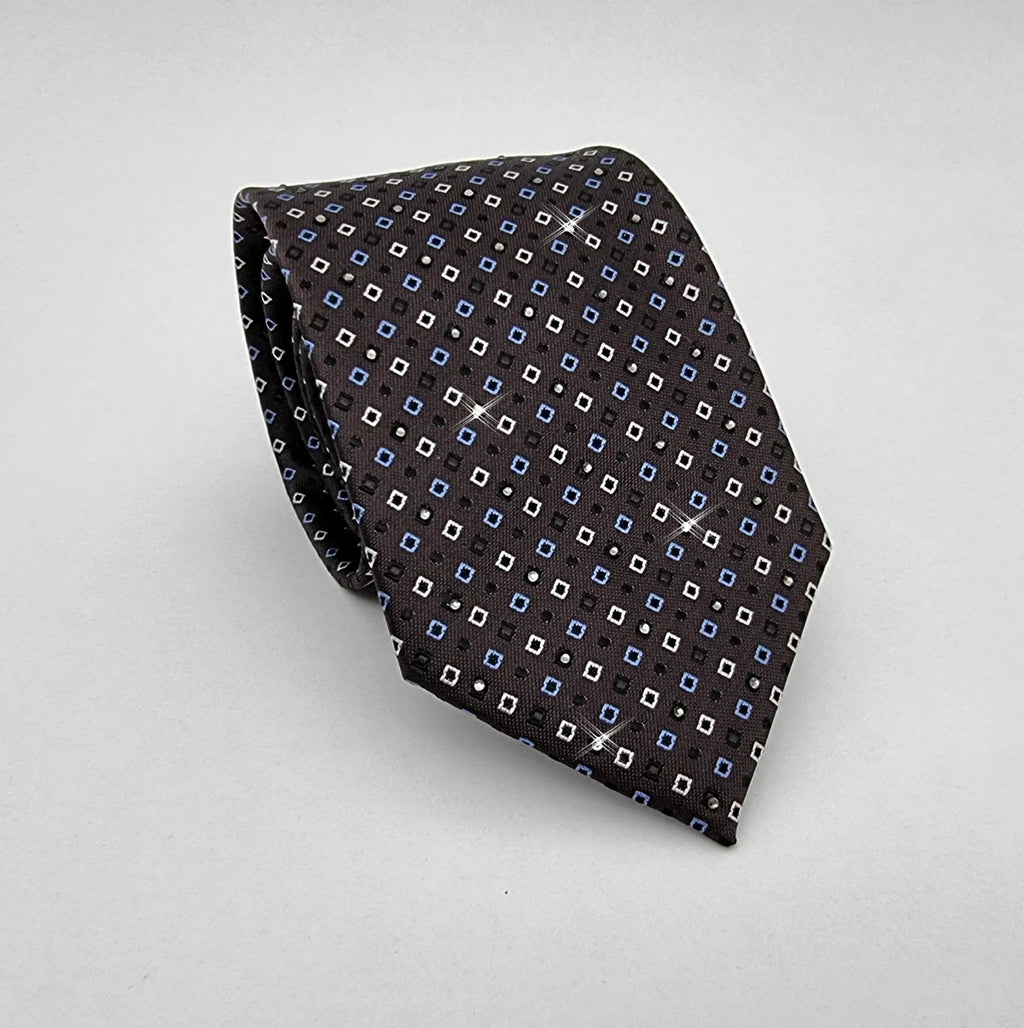 Midnight Square Pattern Tie