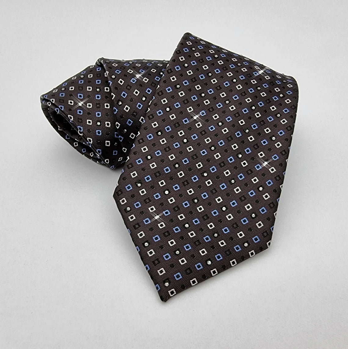 Midnight Square Pattern Tie