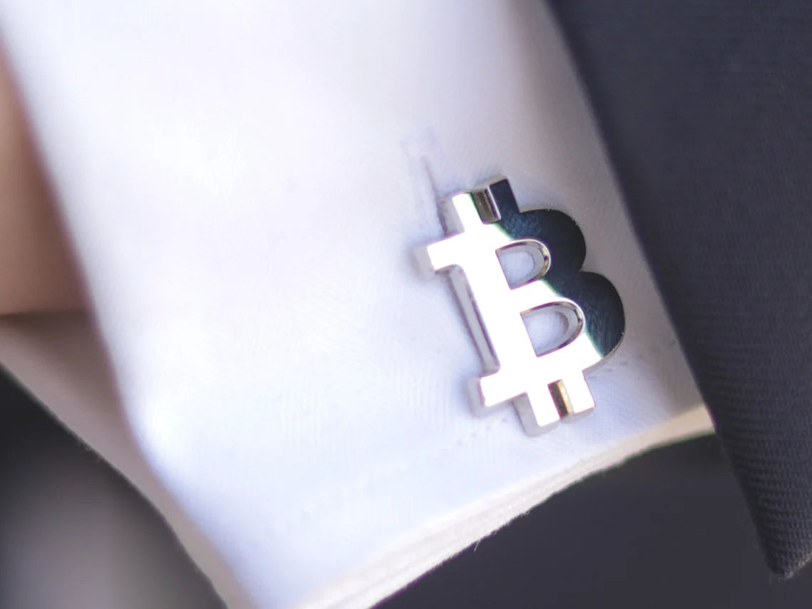 Bitcoin Signature Tie & Cufflink Set