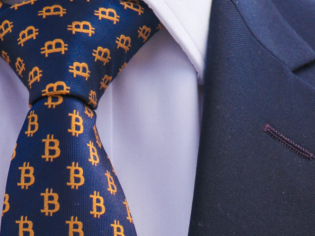 Bitcoin Signature Tie & Cufflink Set