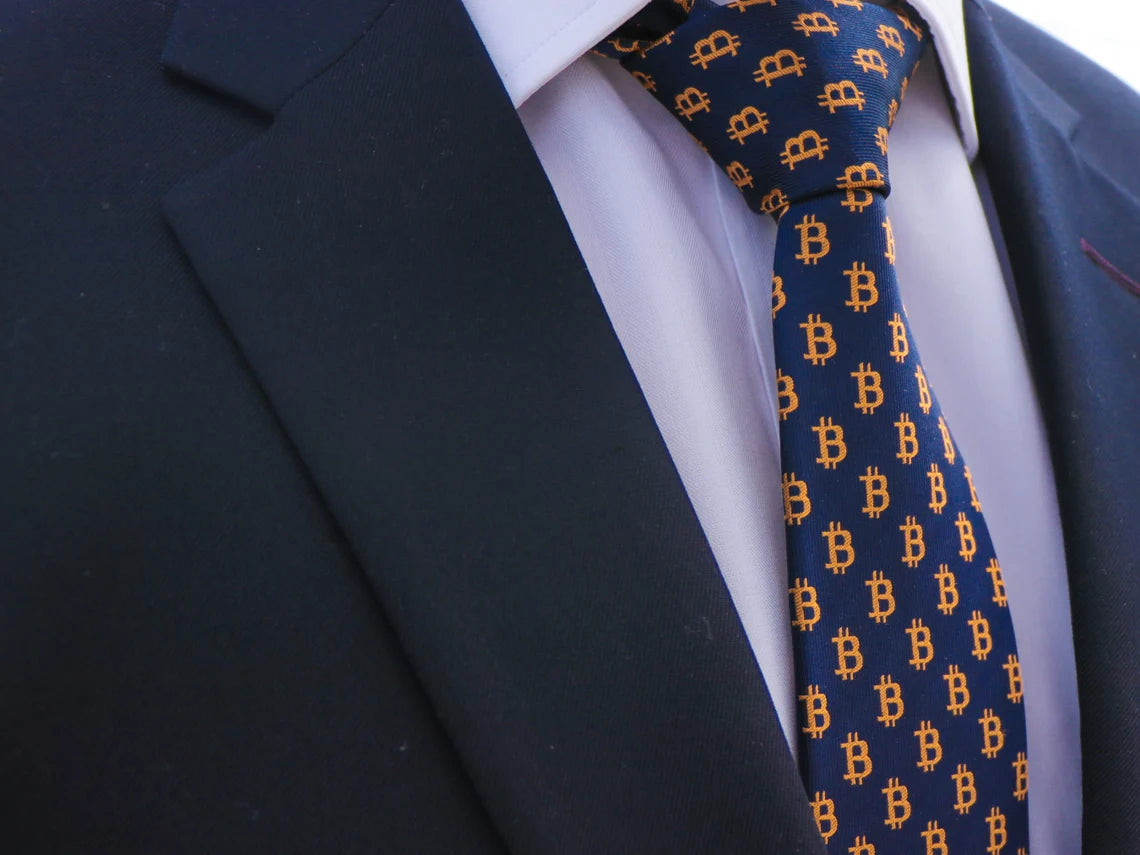 Bitcoin Signature Tie & Cufflink Set