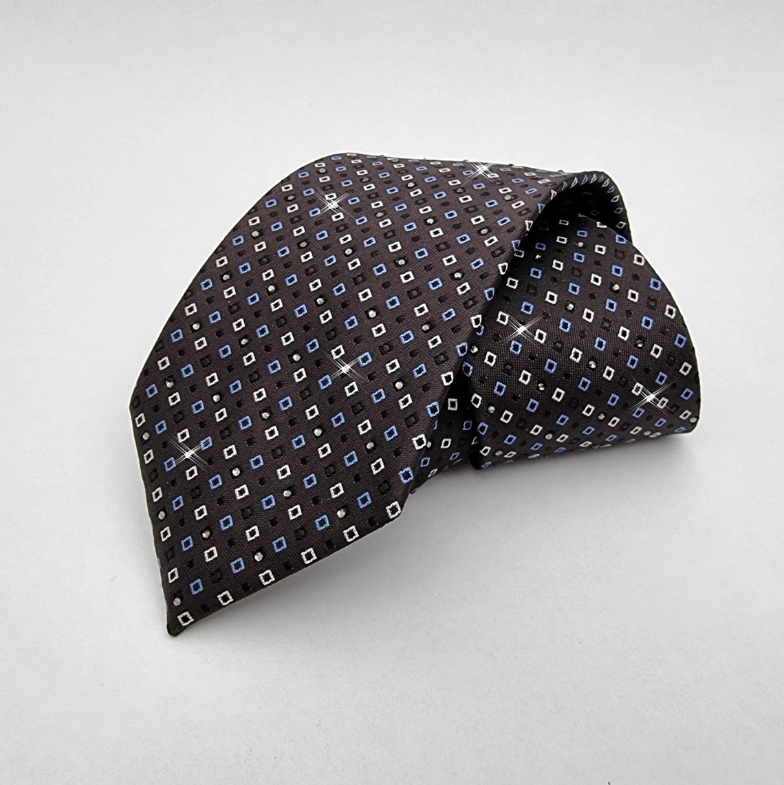 Midnight Square Pattern Tie