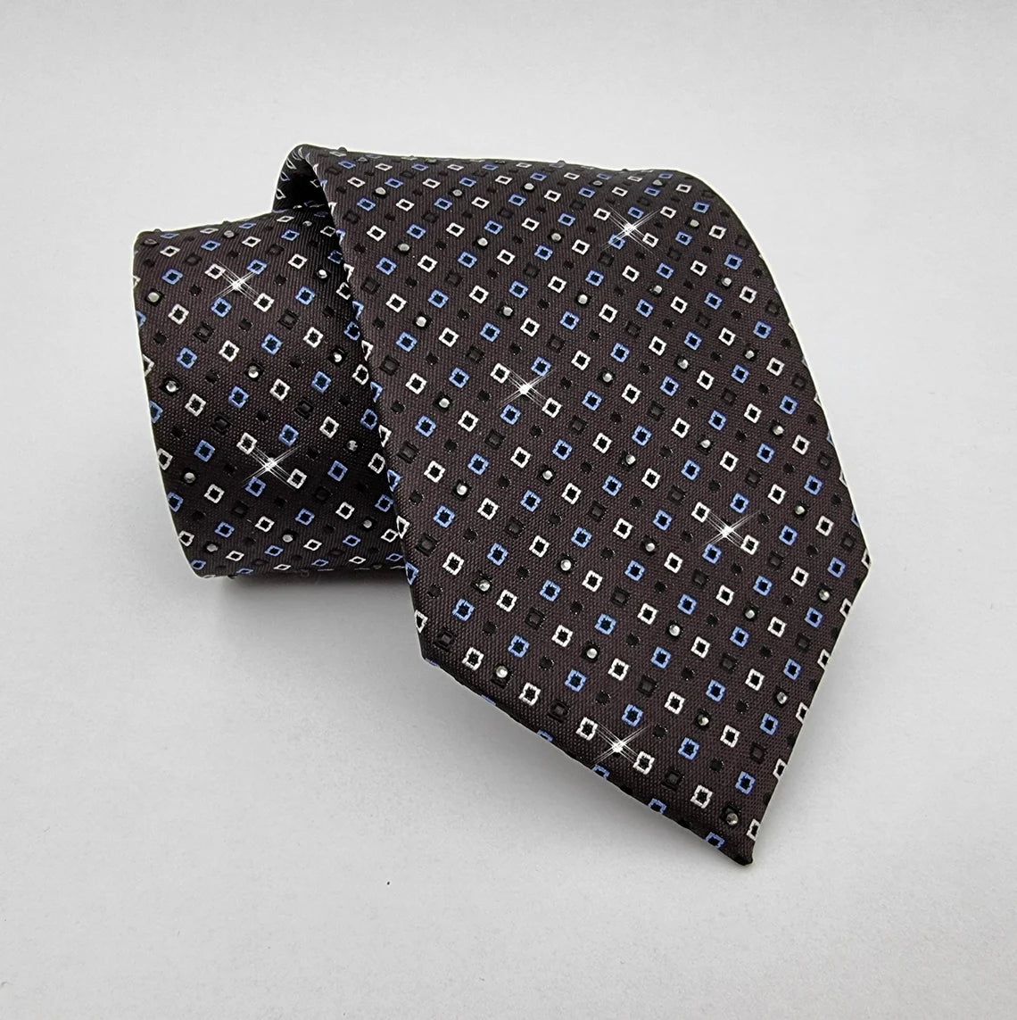 Midnight Square Pattern Tie