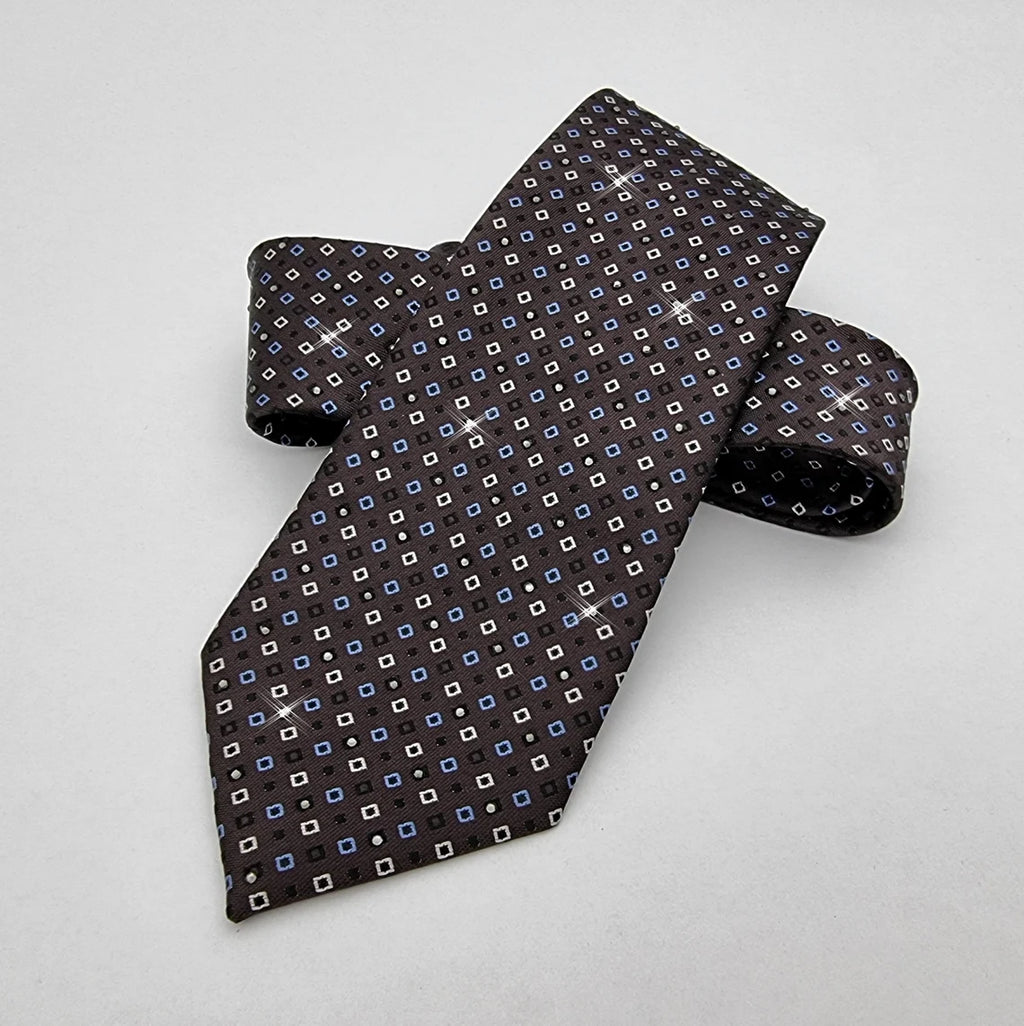 Midnight Square Pattern Tie