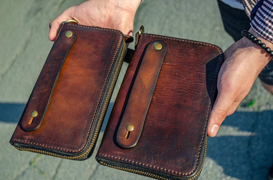 Sovereign Prestige Handcrafted Leather Zip Wallet