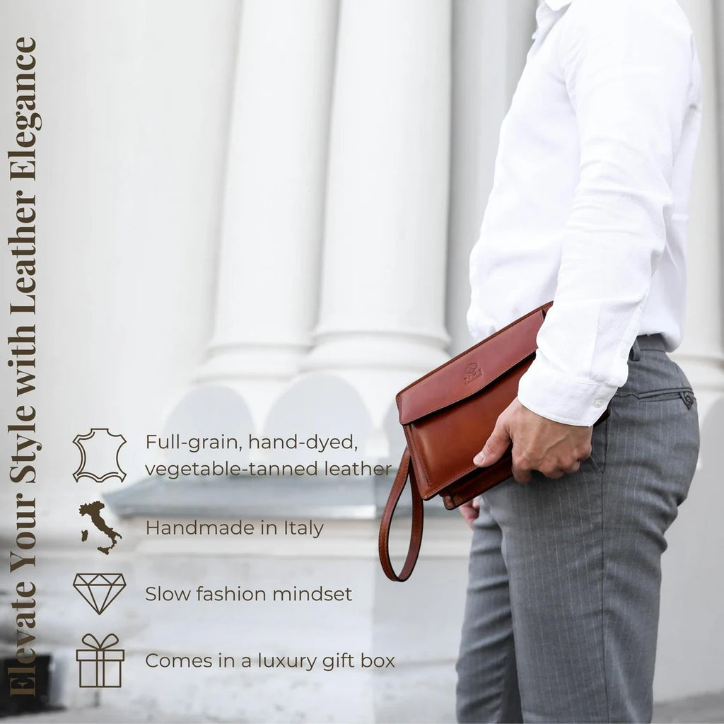 Regal Heritage Italian Leather Clutch Wallet