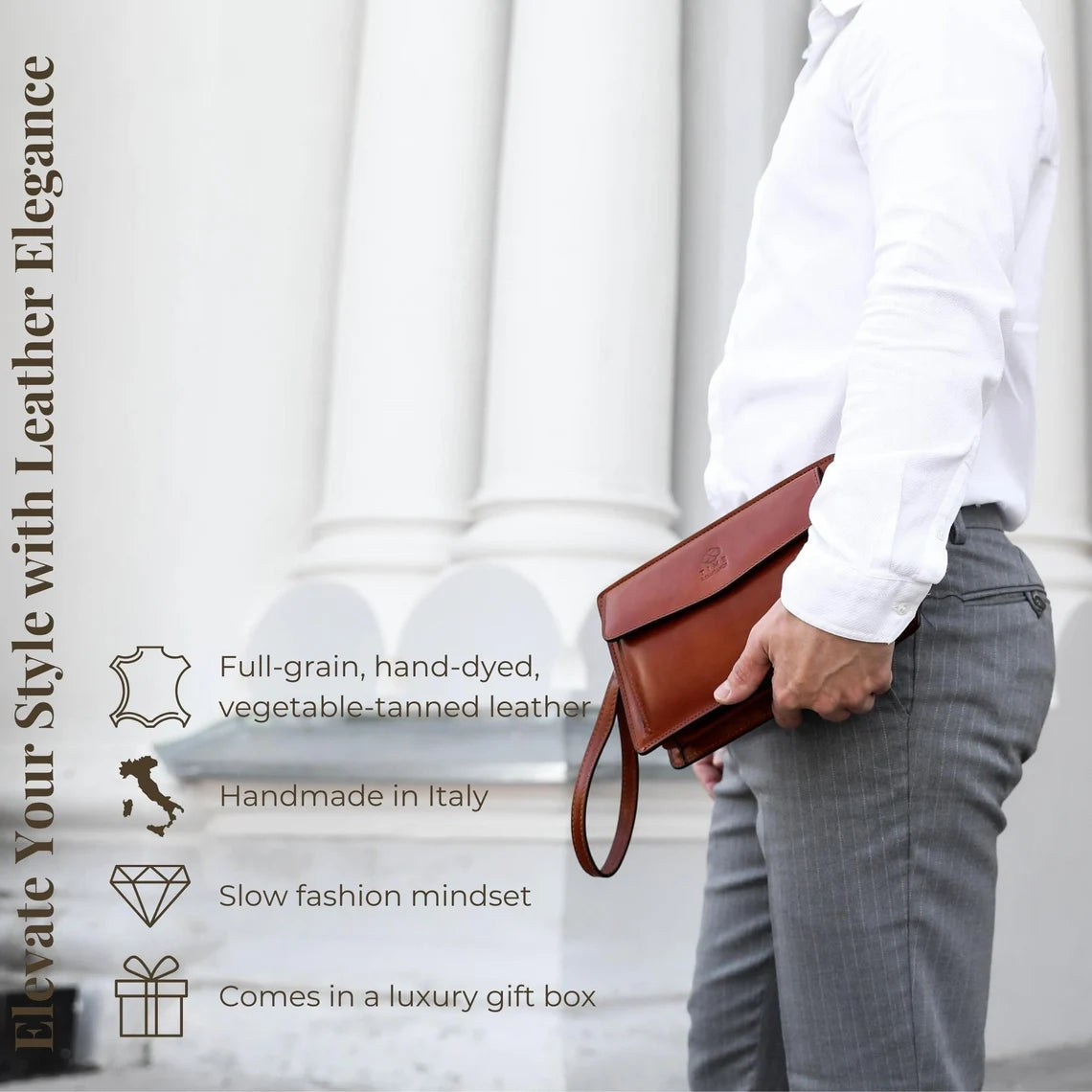 Regal Heritage Italian Leather Clutch Wallet