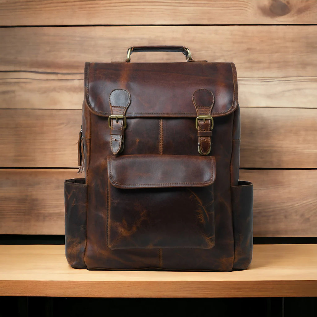 Heritage Voyager Premium Leather Backpack