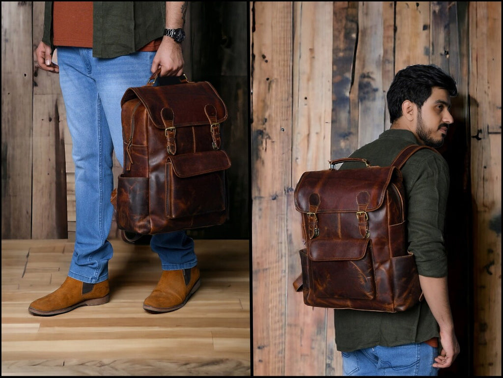Heritage Voyager Premium Leather Backpack