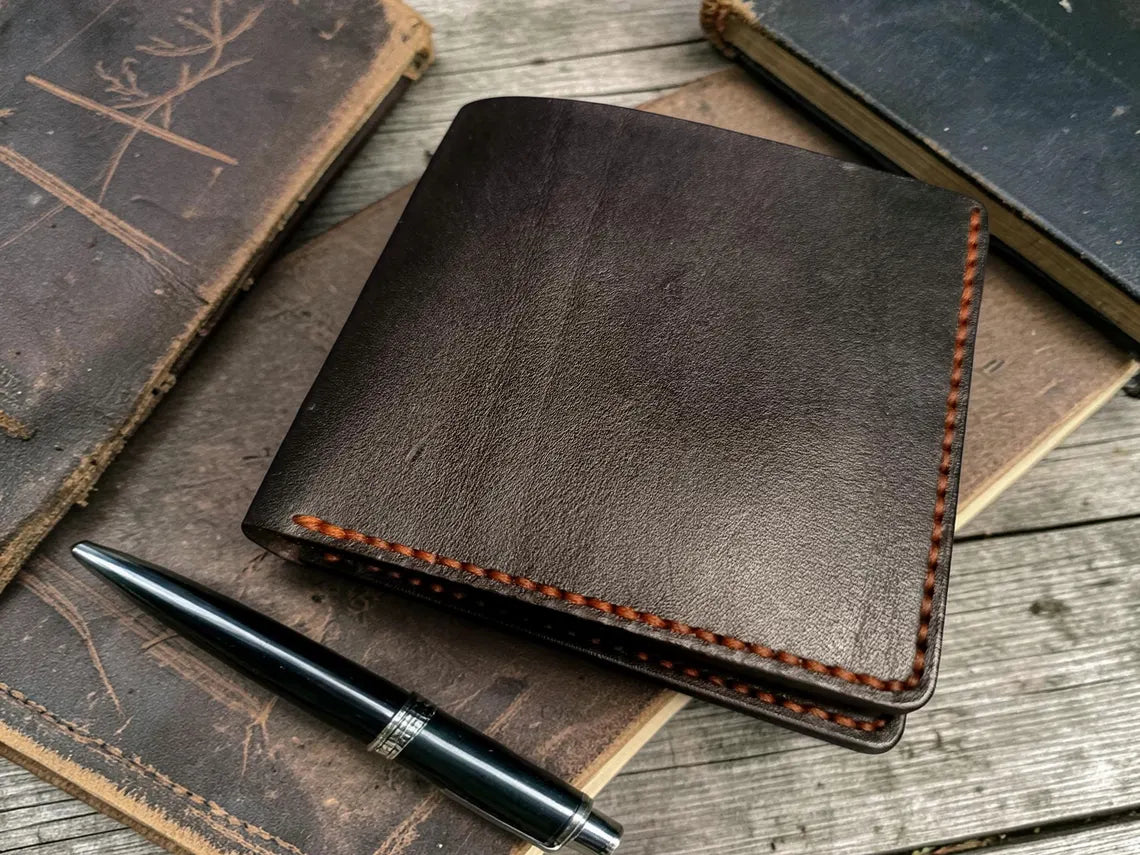 Vintage Sovereign Handcrafted Leather Bifold Wallet
