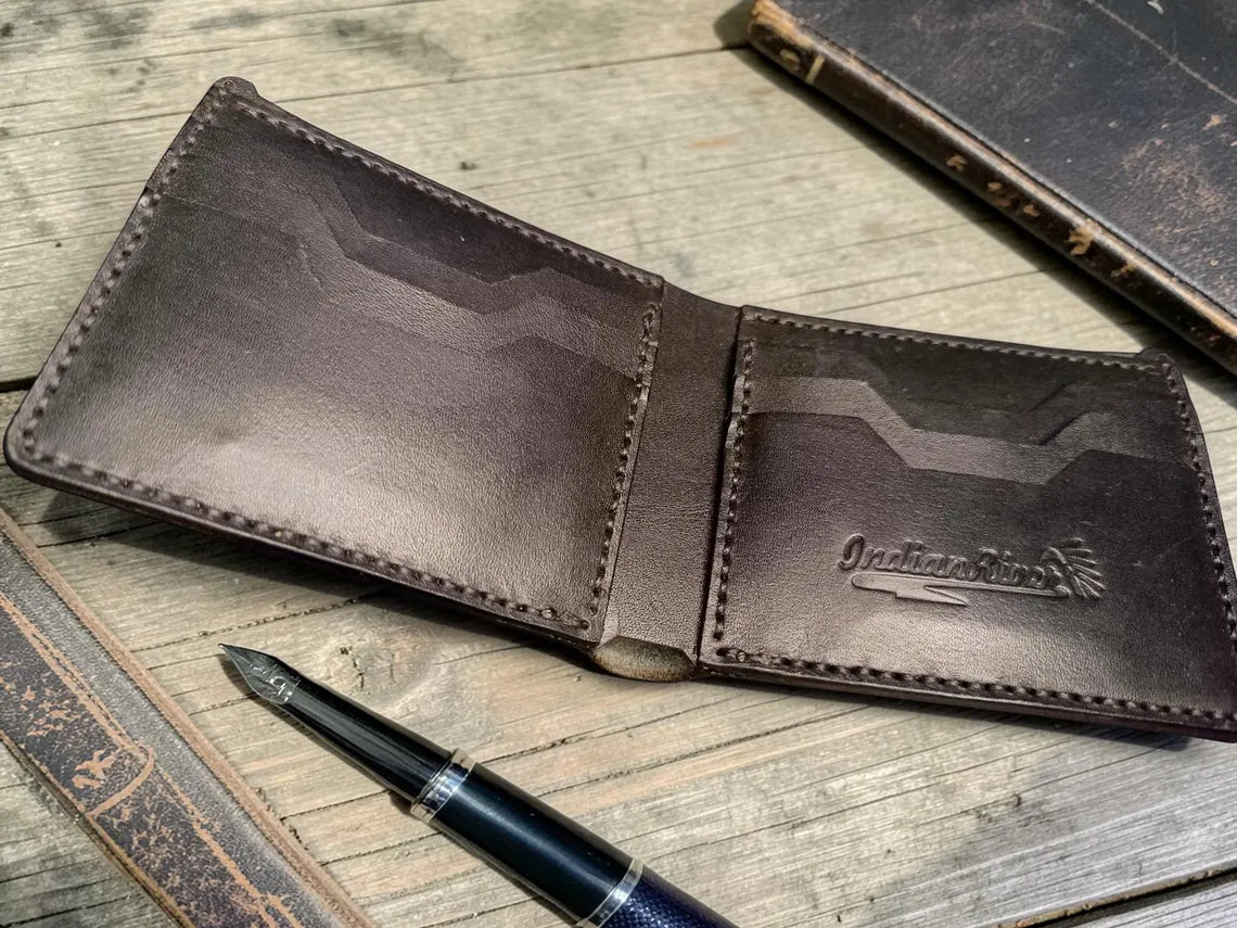 Vintage Sovereign Handcrafted Leather Bifold Wallet