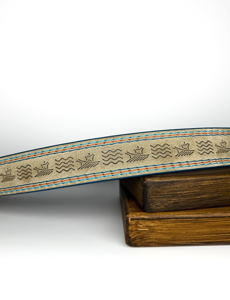 Artisan Heritage Embossed Leather Men's Belt