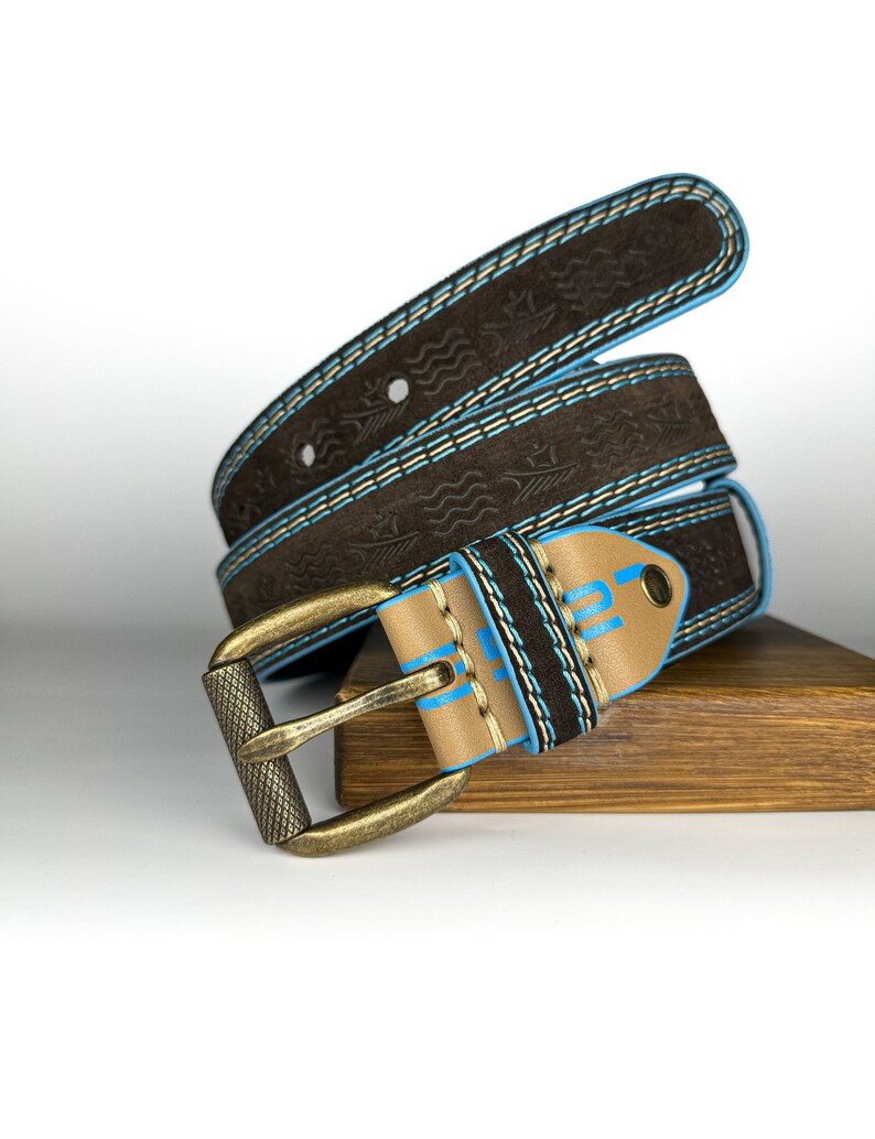 Artisan Heritage Embossed Leather Men's Belt