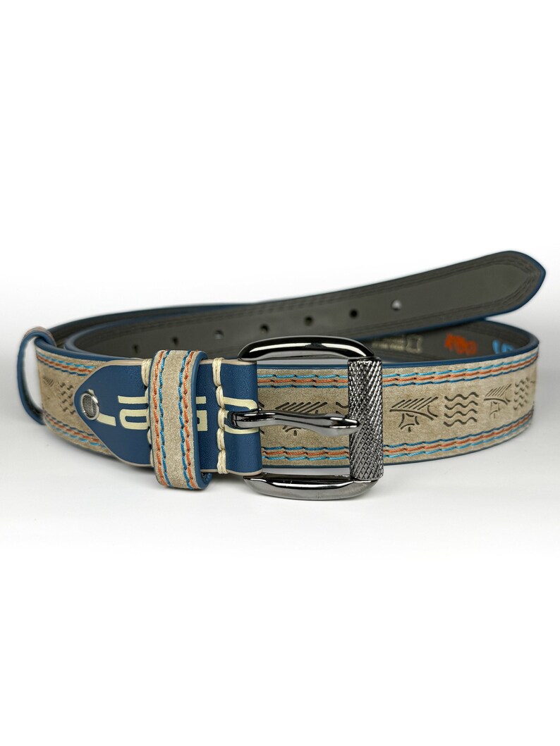 Artisan Heritage Embossed Leather Men's Belt