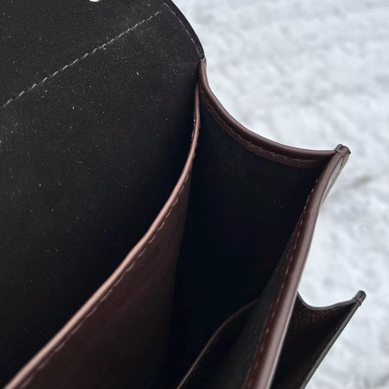 Executive Prestige Leather Convertible Briefcase Backpack