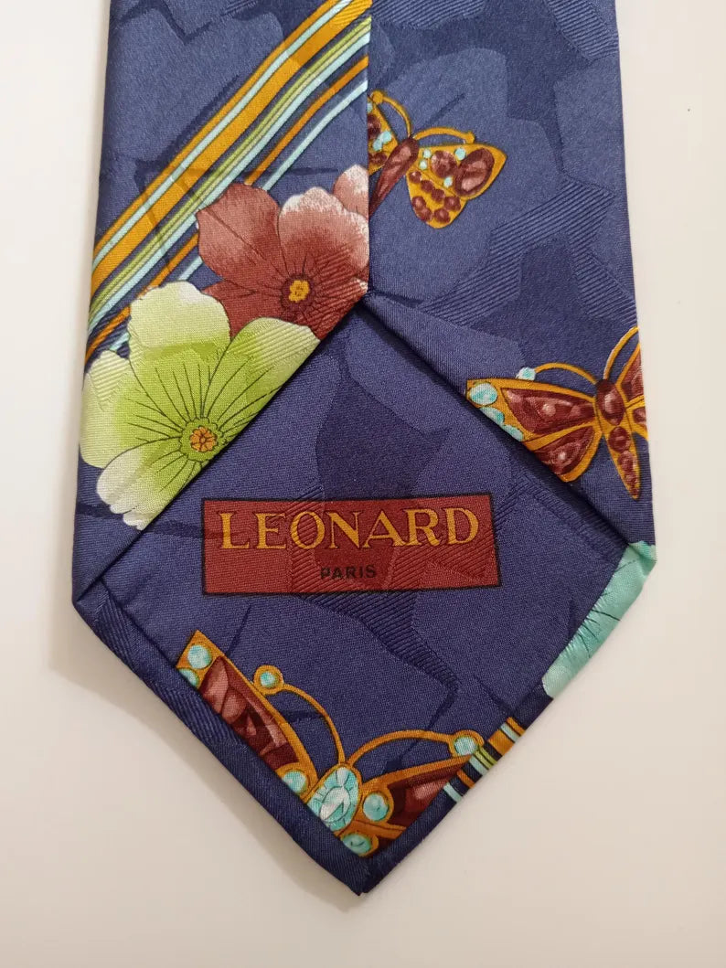 Royal Butterfly Floral Tie