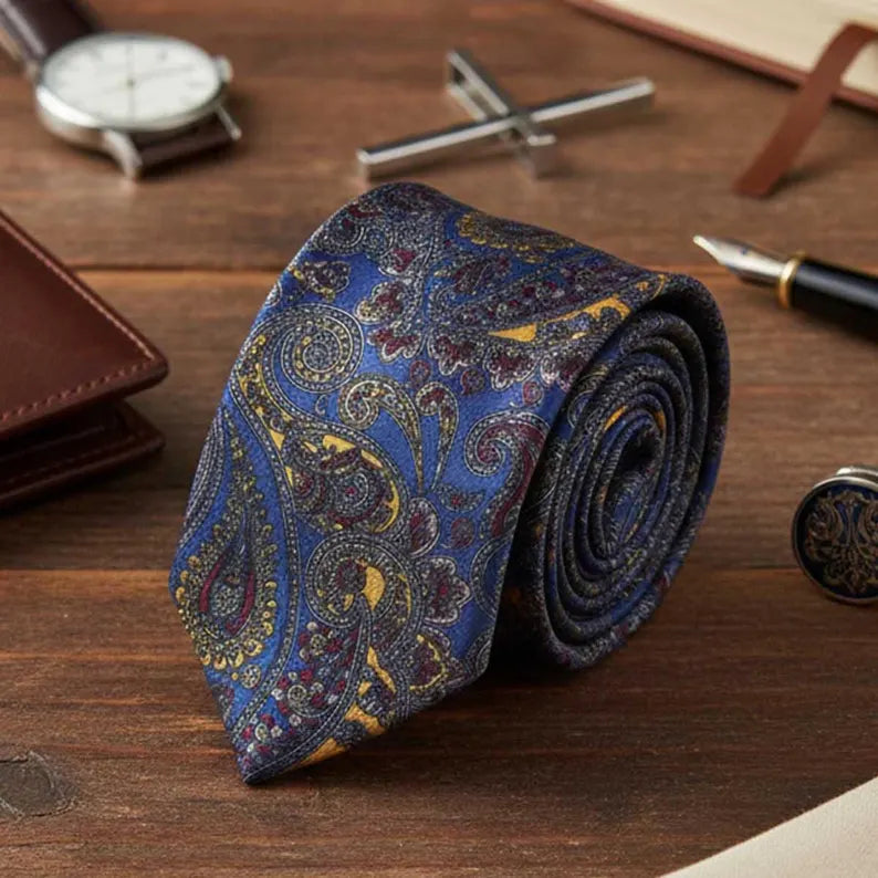 Premium Paisley Silk Tie